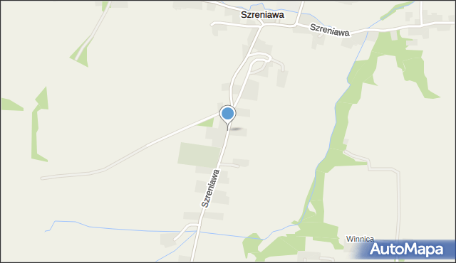 Szreniawa gmina Gołcza, Szreniawa, mapa Szreniawa gmina Gołcza