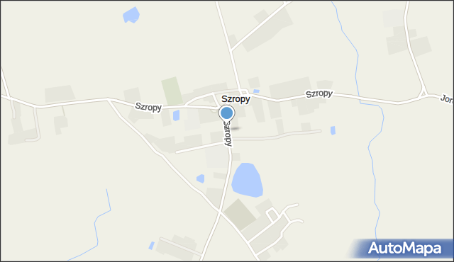 Szropy, Szropy, mapa Szropy