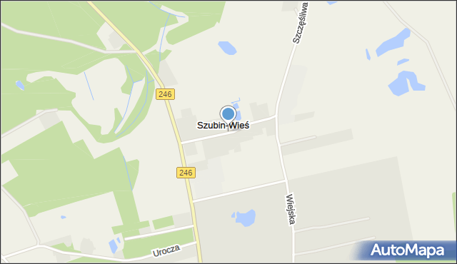 Szubin-Wieś, Szubin-Wieś, mapa Szubin-Wieś