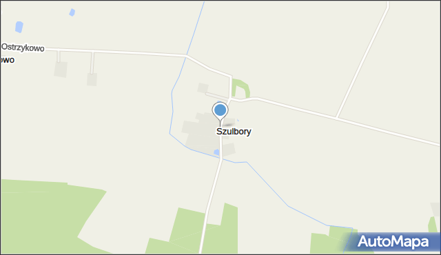 Szulbory, Szulbory, mapa Szulbory