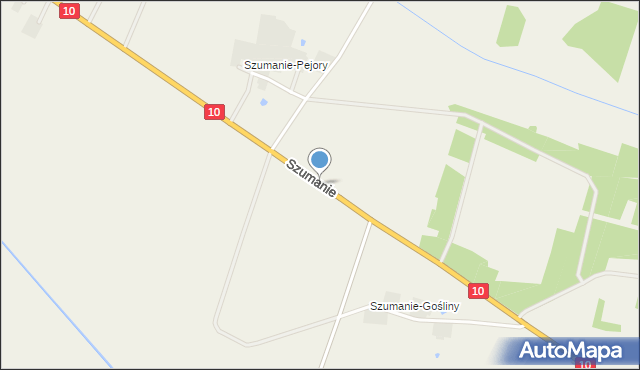 Szumanie, Szumanie, mapa Szumanie