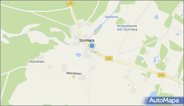 Szumiąca gmina Lubiewo, Szumiąca, mapa Szumiąca gmina Lubiewo