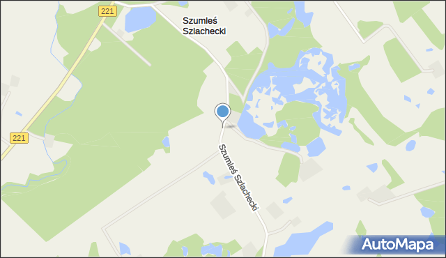 Szumleś Szlachecki, Szumleś Szlachecki, mapa Szumleś Szlachecki