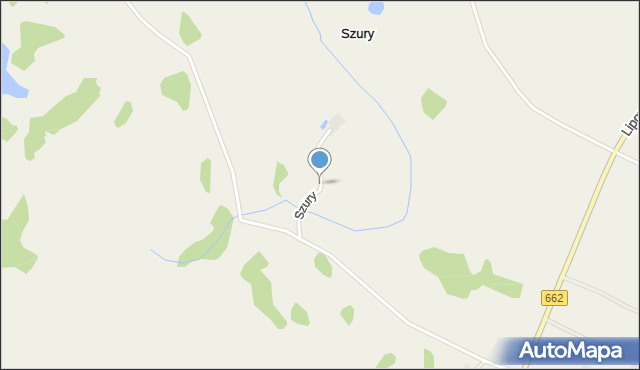 Szury gmina Szypliszki, Szury, mapa Szury gmina Szypliszki