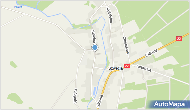 Szwecja, Szkolna, mapa Szwecja