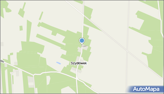 Szydłówek gmina Lutomiersk, Szydłówek, mapa Szydłówek gmina Lutomiersk