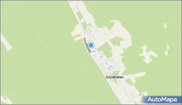 Szydłowiec gmina Mielec, Szydłowiec, mapa Szydłowiec gmina Mielec