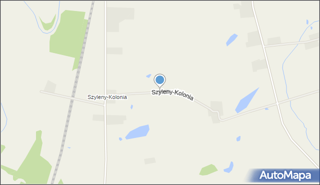 Szyleny, Szyleny-Kolonia, mapa Szyleny