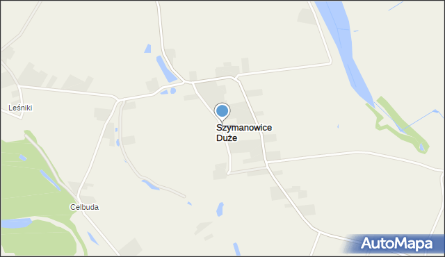 Szymanowice Duże, Szymanowice Duże, mapa Szymanowice Duże