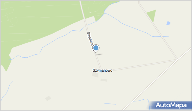 Szymanowo gmina Pniewy, Szymanowo, mapa Szymanowo gmina Pniewy