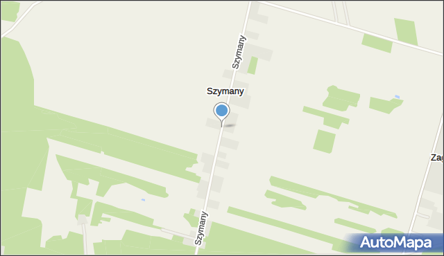 Szymany gmina Dobra, Szymany, mapa Szymany gmina Dobra