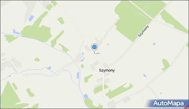 Szymony, Szymony, mapa Szymony