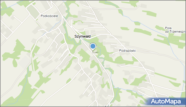 Szynwałd gmina Skrzyszów, Szynwałd, mapa Szynwałd gmina Skrzyszów