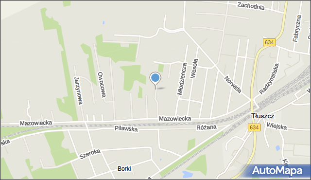 Tłuszcz powiat wołomiński, Szymborskiej Wisławy, mapa Tłuszcz powiat wołomiński
