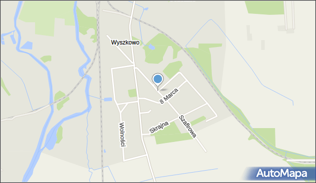 Trzebiatów powiat gryficki, Szafirowa, mapa Trzebiatów powiat gryficki