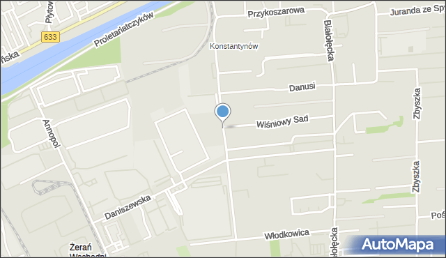 Warszawa, Szlachecka, mapa Warszawy