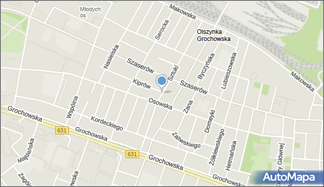 Warszawa, Sztuki Jana, ks., mapa Warszawy