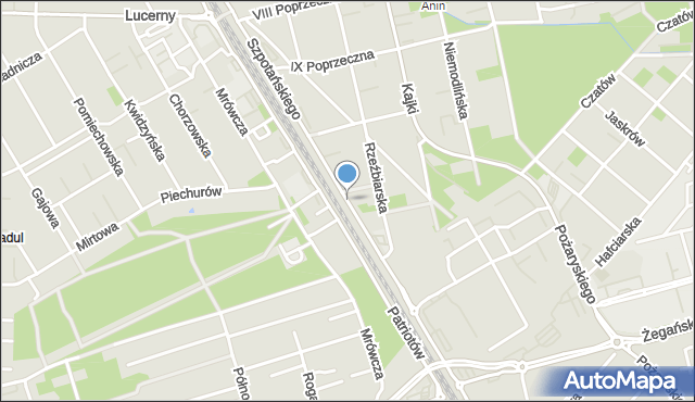 Warszawa, Szpotańskiego Kazimierza, mapa Warszawy