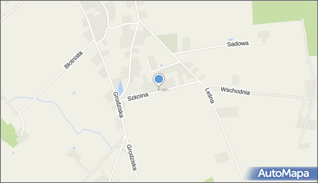 Wąsowo, Szkolna, mapa Wąsowo