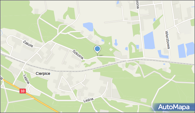 Wielka Nieszawka, Szkolna, mapa Wielka Nieszawka