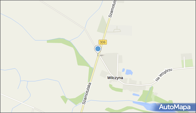 Wilczyna, Szamotulska, mapa Wilczyna
