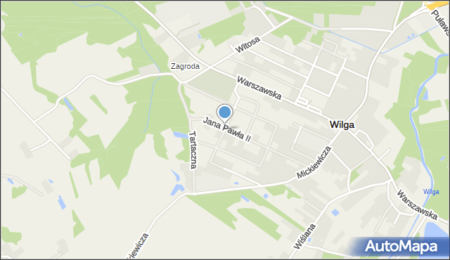 Wilga, Szlendaka Kazimierza, ks., mapa Wilga