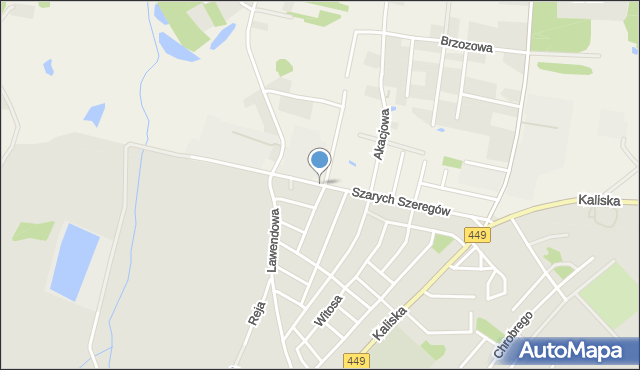 Wioska gmina Syców, Szarych Szeregów, mapa Wioska gmina Syców