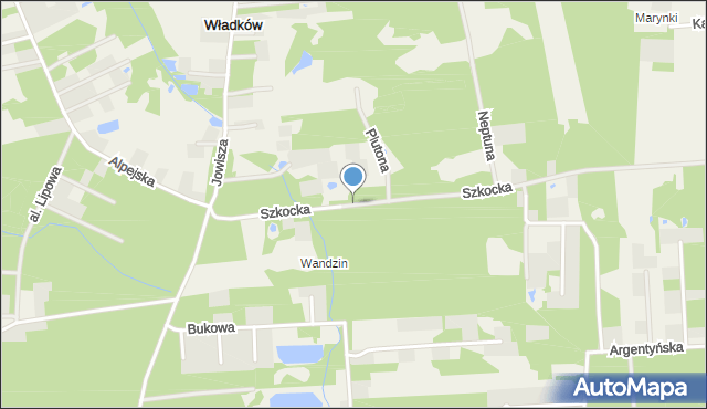 Władków, Szkocka, mapa Władków