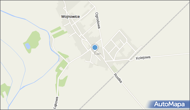 Wojnowice gmina Krzanowice, Szkolna, mapa Wojnowice gmina Krzanowice