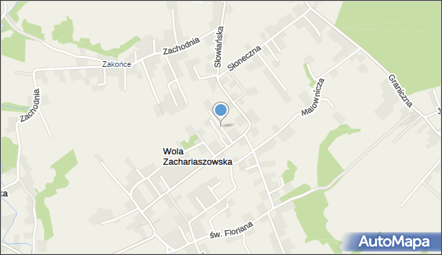 Wola Zachariaszowska, Szmaragdowa, mapa Wola Zachariaszowska