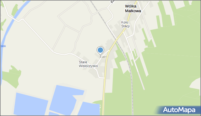 Wólka Małkowa, Szkolna, mapa Wólka Małkowa