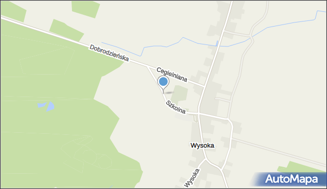 Wysoka gmina Olesno, Szkolna, mapa Wysoka gmina Olesno