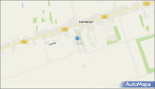 Zacharzyn, Szkolna, mapa Zacharzyn