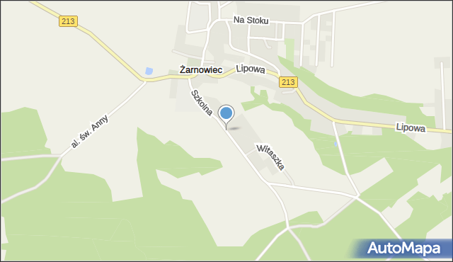 Żarnowiec gmina Krokowa, Szkolna, mapa Żarnowiec gmina Krokowa