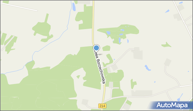 Zblewo, Szosa Borzechowska, mapa Zblewo