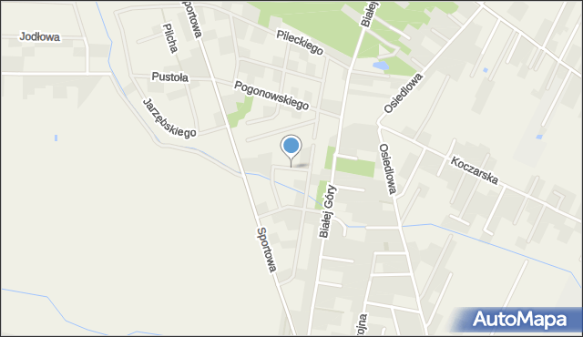Zielonki-Wieś, Szuby Stanisława, mapa Zielonki-Wieś