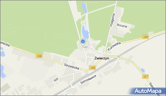 Zwierzyn powiat strzelecko-drezdenecki, Szkolna, mapa Zwierzyn powiat strzelecko-drezdenecki