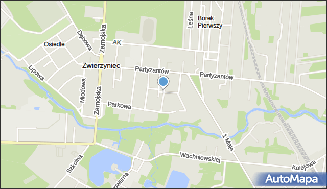 Zwierzyniec powiat zamojski, Szczepankiewicza, mapa Zwierzyniec powiat zamojski