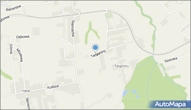 Bażanowice, Targoniny, mapa Bażanowice