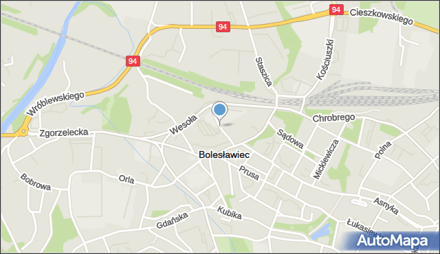 Bolesławiec, Targowa, mapa Bolesławca