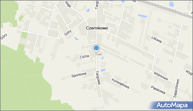 Czernikowo, Targowa, mapa Czernikowo