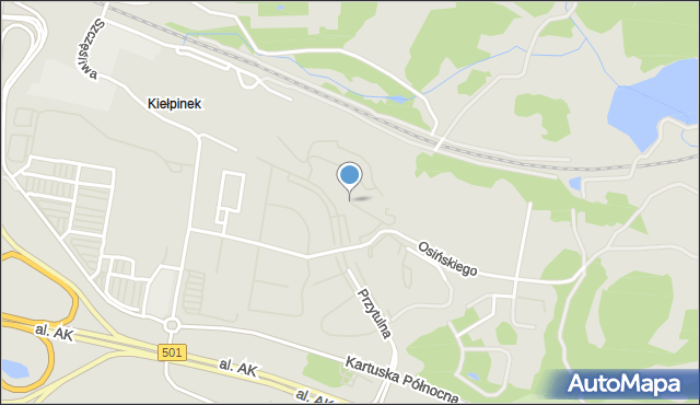 Gdańsk, Taneczna, mapa Gdańska