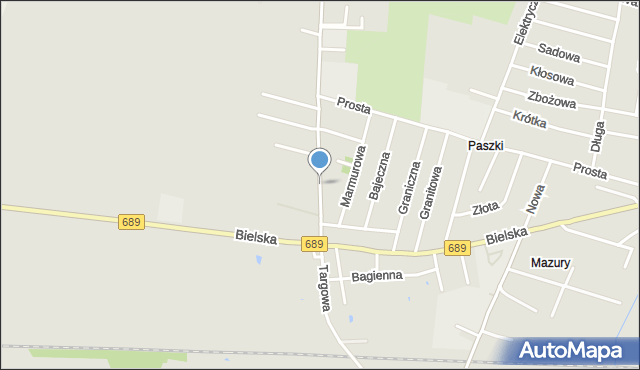 Hajnówka, Targowa, mapa Hajnówka