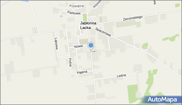 Jabłonna Lacka, Targowa, mapa Jabłonna Lacka