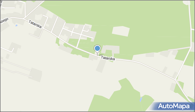Kadzidło, Tatarska, mapa Kadzidło