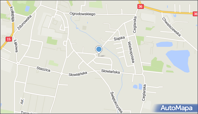 Krotoszyn, Tatrzańska, mapa Krotoszyna