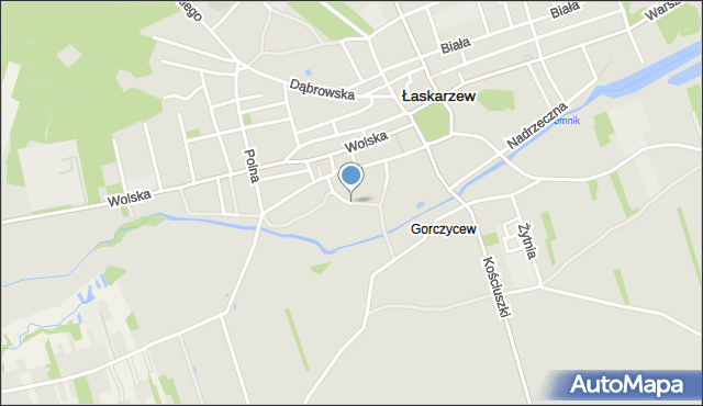 Łaskarzew, Tabelowa, mapa Łaskarzew