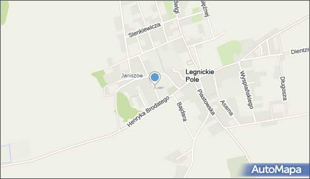 Legnickie Pole, Tatarska, mapa Legnickie Pole