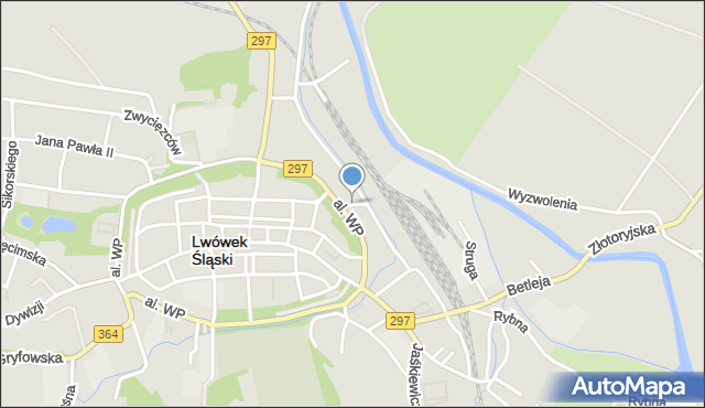 Lwówek Śląski, Targowa, mapa Lwówek Śląski