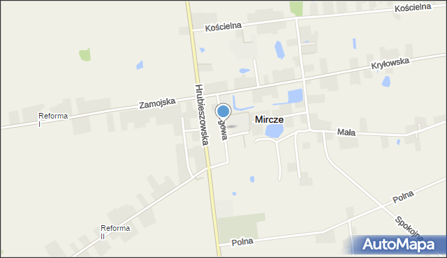 Mircze, Targowa, mapa Mircze